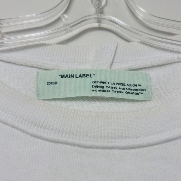 Off-White Firetape Sweatshirt White - Picture 6 of 8